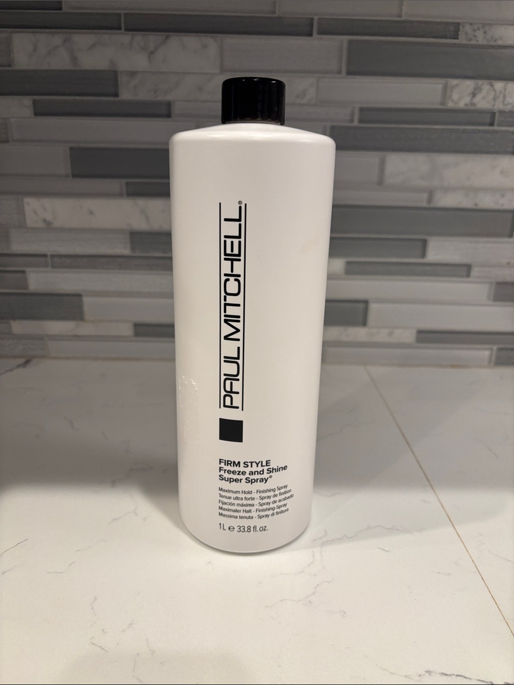 Paul Mitchell White and Black Firm Hold Styling Spray